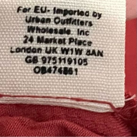 Free People Rust Sienna Coral V Neck Side Tie Oversized Side Tie Blouse XS - Picture 11 of 11